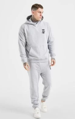 Messi X SikSilk Grey Fleece Overhead Hoodie -Style Zone Shop SS 20563 3