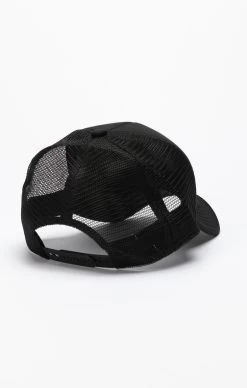 SikSilk Black Applique Patch Foam Mesh Trucker Cap -Style Zone Shop SS 20602 4 759153bf 6b9a 4c21 8bf8 e0fe6640e084