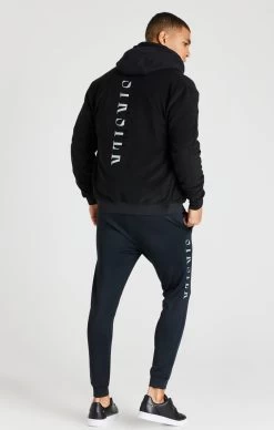 SikSilk Black Reflective Bomber Jacket -Style Zone Shop SS 20612 008 b1764c07 6c49 4688 8353 28a19821f3ce
