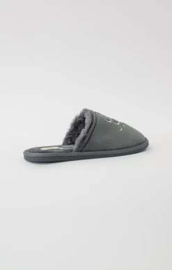SikSilk Grey Slipper With Embroidered Logo -Style Zone Shop SS 20680 03 3784375e b69a 4d89 a897 a776bb3b41ca