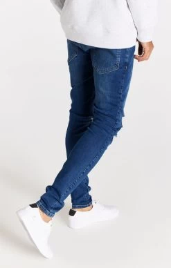 SikSilk Blue Distressed Slim Fit Jean -Style Zone Shop SS 20868 016 0cd40fcf 0e21 4547 a1e5 d1346588b2e4