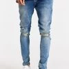 SikSilk Light Blue Distressed Slim Fit Jean -Style Zone Shop SS 20870 017 c4b9ed0c b498 4dc0 bee3 3471f5a5ad1a