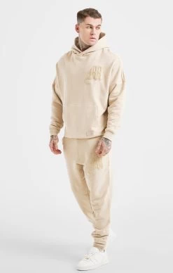 Messi X SikSilk Beige Logo Overhead Hoodie -Style Zone Shop SS 20985 3