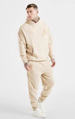 Messi X SikSilk Beige Logo Overhead Hoodie -Style Zone Shop SS 20985 4