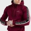 Messi X SikSilk Taped Zip Through - Burgundy -Style Zone Shop SS 21063 1