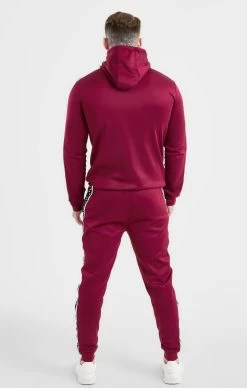Messi X SikSilk Taped Zip Through - Burgundy -Style Zone Shop SS 21063 5
