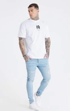 Messi X SikSilk White Oversized T-Shirt -Style Zone Shop SS 21332 20SS 21402 0967