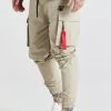 SikSilk Beige Flight Cargo Pant