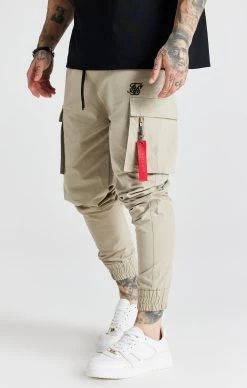 SikSilk Beige Flight Cargo Pant