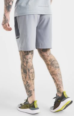 SikSilk Grey Sports Marl Woven Short -Style Zone Shop SS 21519 4A