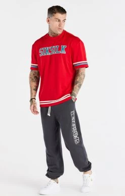 Red Green Space Jam X SikSilk Baseball T-Shirt -Style Zone Shop SS 21589 0002 0a911a54 959b 4c4e bf49 5925ba456e73