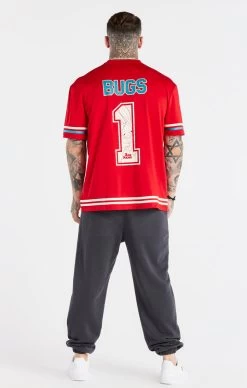 Red Green Space Jam X SikSilk Baseball T-Shirt -Style Zone Shop SS 21589 0007 02c0de3e 708e 450d 83bb 791b44f76e5e