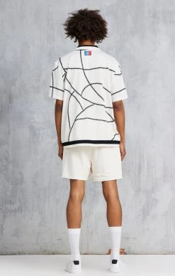 Ecru Space Jam X SikSilk Basketball Shirt -Style Zone Shop SS 21597 3
