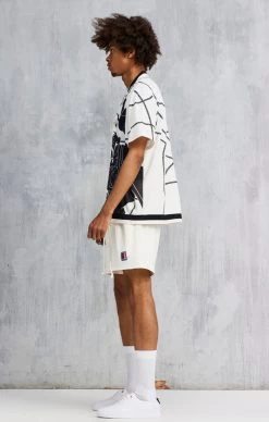 Ecru Space Jam X SikSilk Basketball Shirt -Style Zone Shop SS 21597 4