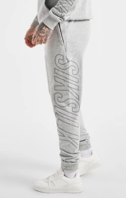 SikSilk Grey Marl Track Pant