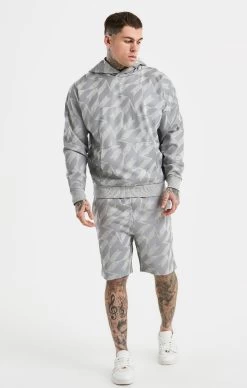 Messi X SikSilk Silver Print Hoodie -Style Zone Shop SS 21773 3