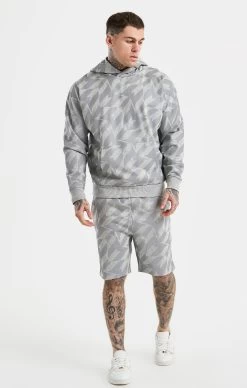Messi X SikSilk Silver Print Hoodie -Style Zone Shop SS 21773 4