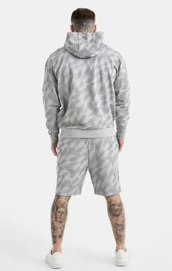 Messi X SikSilk Silver Print Hoodie -Style Zone Shop SS 21773 5