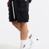 SikSilk Black Towelling Cargo Short -Style Zone Shop SS 21781 1 86966150 b57c 4540 91ed 45e09cf239ff