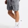 SikSilk Grey Towelling Cargo Short -Style Zone Shop SS 21783 1a