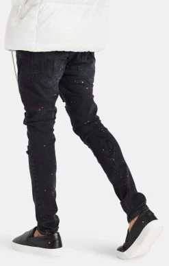Messi X SikSilk Black Distressed Slim Fit Jean -Style Zone Shop SS 21834 3 b46ffa01 fbe1 4755 9de0 cc88a258afb2