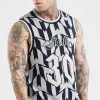 Messi X SikSilk Navy Monogram Basketball Vest 1 Messi X SikSilk Navy Monogram Basketball Vest -Style Zone Shop SS 21980 1