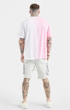 Messi X SikSilk White Denim Short -Style Zone Shop SS 22015 5