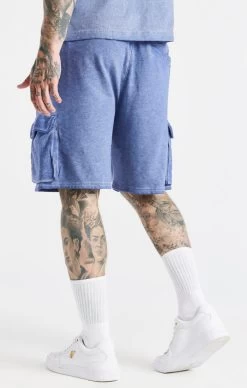 SikSilk Blue Washed Cargo Short -Style Zone Shop SS 22068 SS 22071 0037 84476148 6c81 4597 add6 ff97dffcfe35