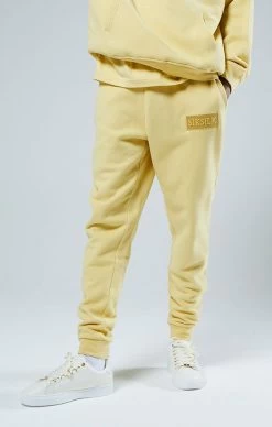 SikSilk Yellow Relaxed Fit Cuffed Jogger