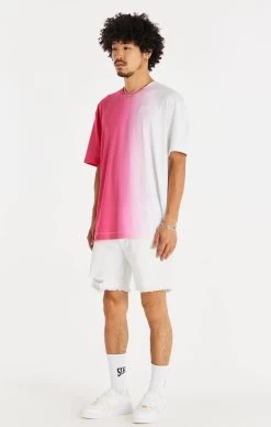 SikSilk White Raw Hem Distressed Denim Short -Style Zone Shop SS 22127 SS 20282 001 20c61f85 d898 41a4 852d cf9919ee0aae