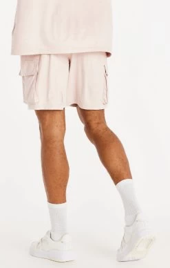 SikSilk Stretch Suede Cargo Shorts - Pink -Style Zone Shop SS 22131 SS 22135 017 bb9c6704 4fb6 4395 a378 74e0e0def857