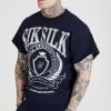 SikSilk Navy Varsity Sweatshirt -Style Zone Shop SS 22140 1 e1b43aa8 c3ce 431b 849a b6629ada43a2