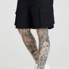 SikSilk Black Ripstop Cargo Short