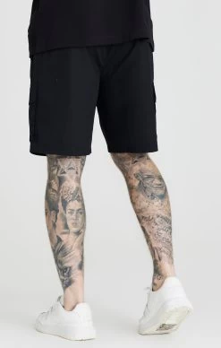 SikSilk Black Ripstop Cargo Short -Style Zone Shop SS 22147 3 799d6e13 3fc0 4096 909b bd73029cc52f