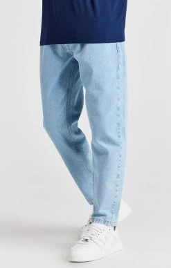 SikSilk Light Blue Basic Carrot Jean