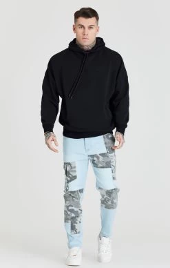 SikSilk Light Blue Camo Pocket Carrot Jean -Style Zone Shop SS 22153 4 83446998 58ba 4a84 8f70 4e75d5aa9d62