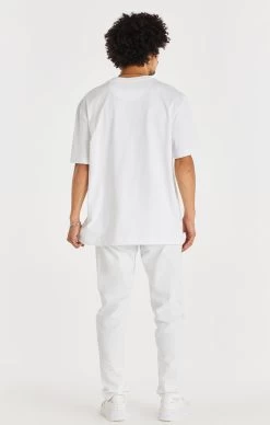 SikSilk White Straight Cut Denim -Style Zone Shop SS 22189 008 bb9e817a 6278 4363 b6e5 986229264f41