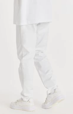 SikSilk White Straight Cut Denim -Style Zone Shop SS 22189 011 91591665 696d 4019 ba19 cd852d9a782d