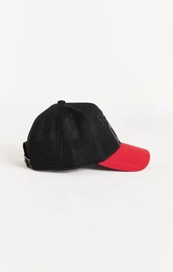 SikSilk Full Mesh 89 Cap - Black & Red -Style Zone Shop SS 22202 3 4cfca548 7a3c 4662 915f 3dd9ba74719a