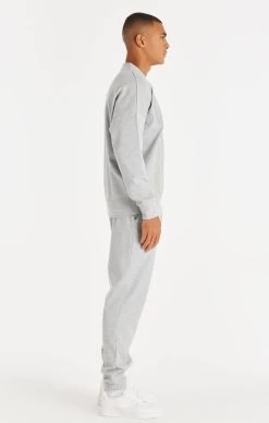 SikSilk Textured 89 Sweater - Grey Marl -Style Zone Shop SS 22310 SS 22158 009