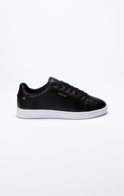 SikSilk Black Low-Top Casual Trainer