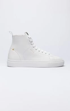 SikSilk White Classic High-Top Trainer