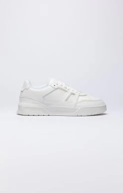 SikSilk White Low-Top Court Trainer