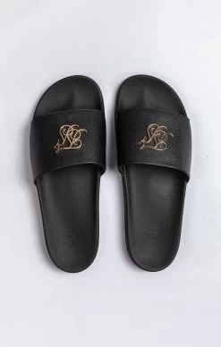 SikSilk Black Premium Pool Slide With Metal Logo -Style Zone Shop SS 22355 6