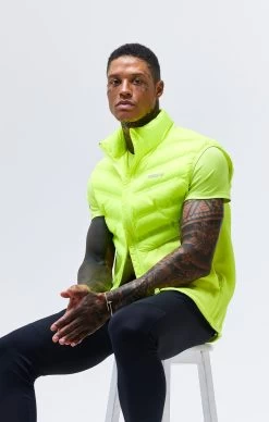 SikSilk Yellow Sports Gilet -Style Zone Shop SS 22412 6A