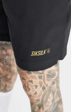SikSilk Black Sports Short -Style Zone Shop SS 22417 6