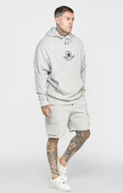 SikSilk Grey Varsity Print Oversized Hoodie -Style Zone Shop SS 22452 3 d1dd0774 c3c5 4370 9db9 f415166fe8ec