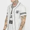 SikSilk Beige Baseball Jersey -Style Zone Shop SS 22460 1C