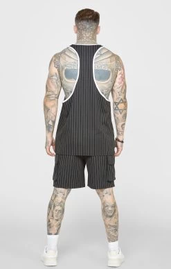 SikSilk Black Anniversary Basketball Cargo Short -Style Zone Shop SS 22463 5