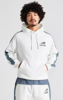 SikSilk White Rose Oversized Hoodie